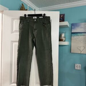 Kensie Women's Green Straight Leg Jeans